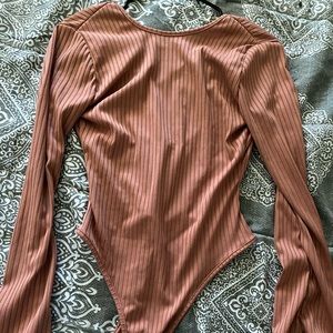 Boohoo long sleeve one piece